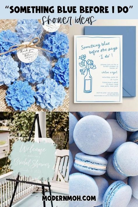 Looking for the best something blue before I do shower ideas? Check out our guide for creative inspiration and thoughtful touches to make the bride's special day unforgettable! Explore our modern take on the something blue before I do shower theme today! | Bridal Shower Decorations Bridal Shower Themes Blue Color Schemes, Blue Wedding Shower Theme, Something Blue Bridal Shower Food Ideas, Bridal Shower Blue And White Theme, Something Blue Bachelorette Party Theme, Something Blue Before I Say I Do, Baby Blue Bridal Shower Ideas, Blue Themed Bachelorette Party, Light Blue Bridal Shower Ideas