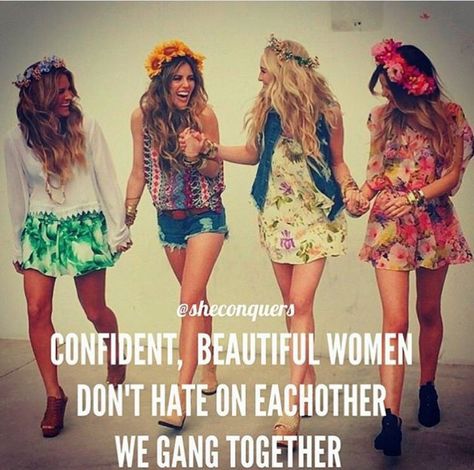 Don't bring other women down hold hands and move strong together.we don't hate on each other we gang up Wolves, Women Supporting Other Women, Spiritual Women, Woman Meme, Gang Up, Hold Hands, Other Woman, Instagram Followers, Instagram Profile