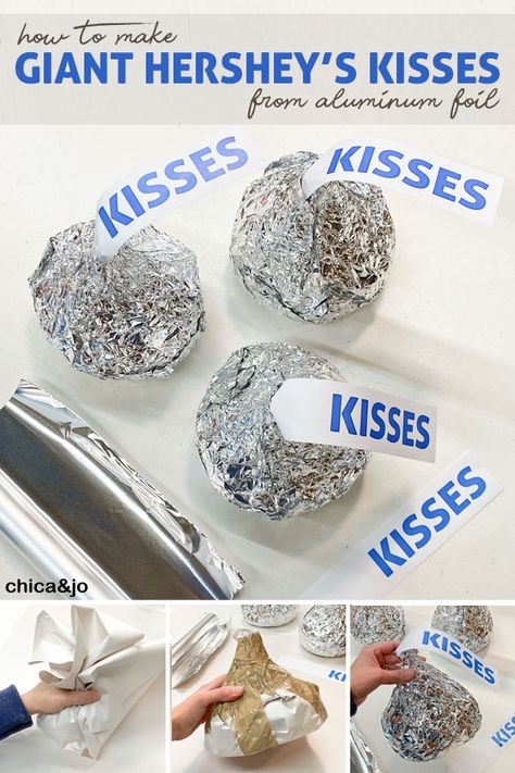 Hersheys Kisses Valentines Ideas, Kiss Decorations, Kiss Birthday Party, Hershey Kisses Crafts, Conversation Hearts Crafts, Hershey Kiss Valentine, Hersey Kisses, Kisses Candy, Chocolate Diy