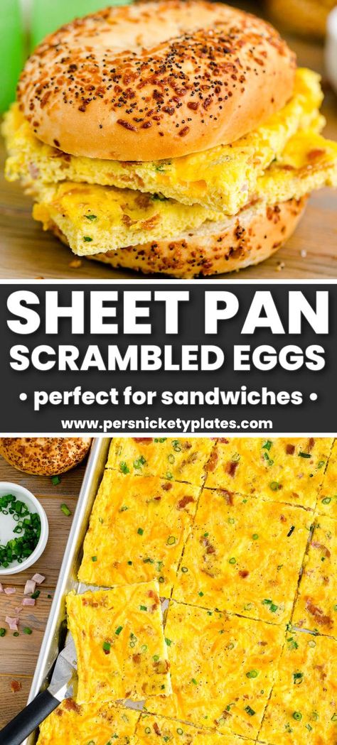 Essen, Ina Garten, Sweet Sandwiches, Sheet Pan Eggs, Egg Sandwich Breakfast, Ham Cheese, Eggs Recipe, Breakfast Meal Prep, Sheet Pan Dinners