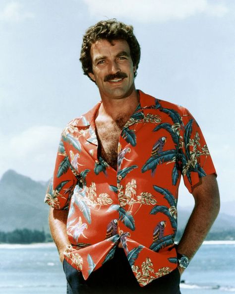 3 Iconic Vintage Hawaiian Aloha Shirts and the Story Behind Them | Hawaii Magazine Hawaii Magazine, Tom Selleck, Vintage Hawaiian, Hawaiian Shirt, Hawaii, The Story, Magazine