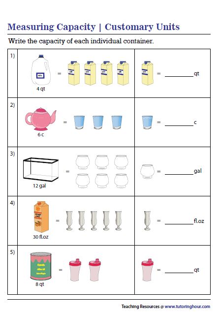 Capacity Worksheets Grade 3, Capacity Worksheets Grade 2, Measuring Capacity Activities, Capacity Worksheet Grade 1, Capacity Maths, Capacity Activities, Math Measurement Activities, Capacity Worksheets, Worksheets 3rd Grade