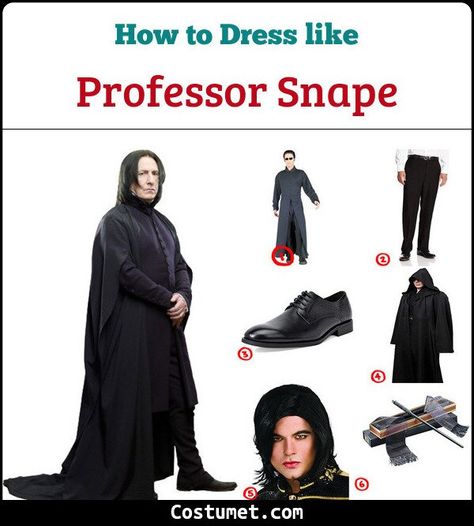 Professor Severus Snape Costume for Cosplay & Halloween 2021 Professor Snape Costume, Snape Costume Female, Snape Costume Diy, Snape Halloween Costume, Snape Hair, Severus Snape Costume, Snape Costume, Wand Hogwarts, Snape Cosplay