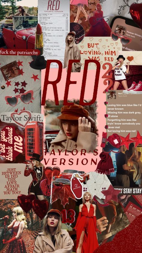 Taylor Swift//Red (Taylor’s version) ❤️ #taylorswift #red Taylor Swift Red Album, 22 Taylor, Taylor Swift 22, Taylor Swoft, Halloween Wallpaper Cute, Taylor Swift Party, Loving Him Was Red, Estilo Taylor Swift, Taylor Swift Posters