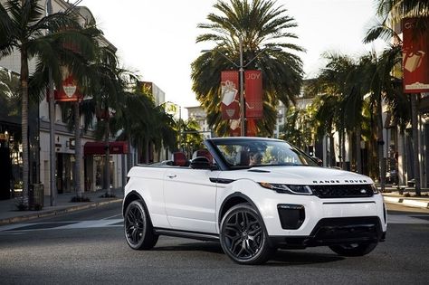 Range Rovers, Drop Top Cars, Range Rover Convertible, Range Rover Wheels, Evoque Convertible, Range Rover Evoque Convertible, Power Wheel, White Range, Luxurious Cars