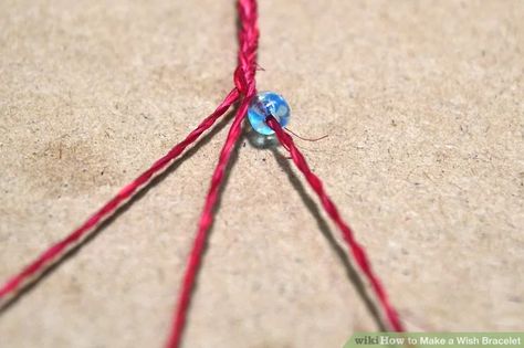 How to Make a Wish Bracelet: 15 Steps (with Pictures) - wikiHow Hemp Bracelet Diy, Cord Bracelet Diy, Make A Wish Bracelet, Diy Bracelets With String, Twinkle Twinkle Baby Shower, Wax Cord Bracelet, Ankle Bracelets Diy, Bracelet Keychains, Diy Step By Step