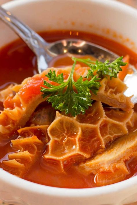 What is Tripe and How to Cook Beef Tripe - IzzyCooking Beef Honeycomb Tripe Recipe, Beef Tripe Stew, Honeycomb Tripe, Tripe Stew, Tripe Recipes, Tripe Soup, Beef Tripe, Pan Relleno, Chile Guajillo