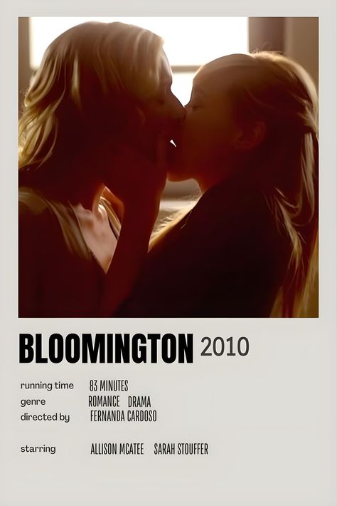 minimalist movie poster wlw gay allison mcatee sarah stouffer catherine jackie Bloomington Movie, Allison Mcatee, American Beauty Movie, I Need A Girlfriend, Movie Character Posters, Movies To Watch Teenagers, Girly Movies, New Movies To Watch, Great Movies To Watch