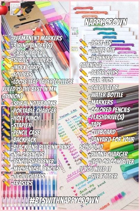 Schul Survival Kits, Diy Back To School Supplies, High School Supplies, Middle School Supplies, Escuela Diy, Middle School Survival, Middle School Hacks, School Supplies Highschool, School Survival Kits