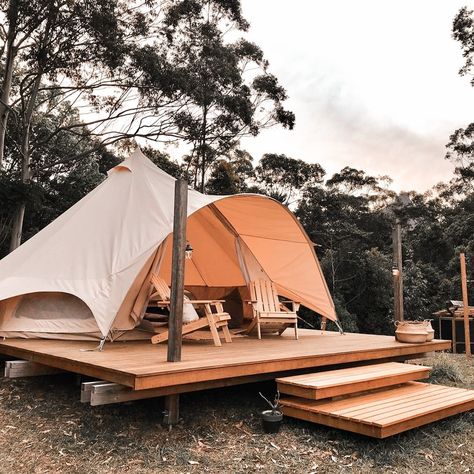 Bell Tent Glamping, Tent With Stove, Boutique Camping, Glamping Ideas, Wellness Space, Tent Stove, House Shed, Luxury Tents, Tent Rentals