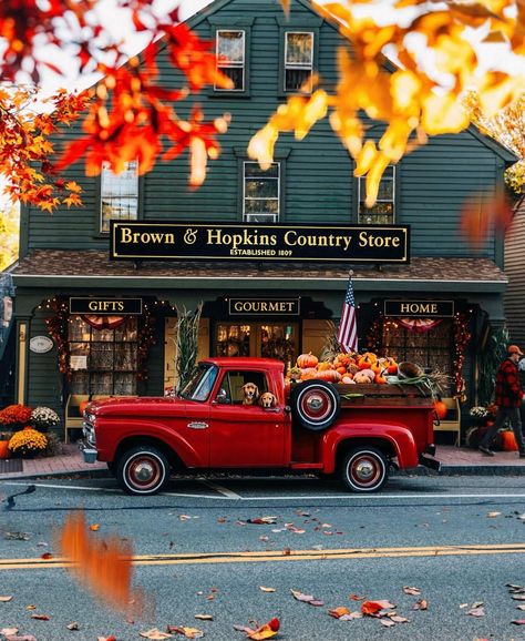 Spreading Warmth and Fall Cheer: Our Gift to the Beloved Brown & Hopkins Country Store – Kiel James Patrick Country Treasures, Autumn Scenes, New England Homes, Fall Halloween Decor, Happy Fall Y'all, Country Store, Autumn Beauty, Fall Pictures, Autumn Cozy