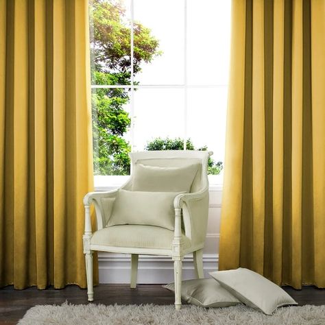 Satin Made To Measure Curtains Mimosa Curtains Orange, Satin Curtains, Classic Curtains, Wave Curtains, Orange Curtains, Room Cooler, Curtain Headings, Textile Wall Hangings, Curtain Length