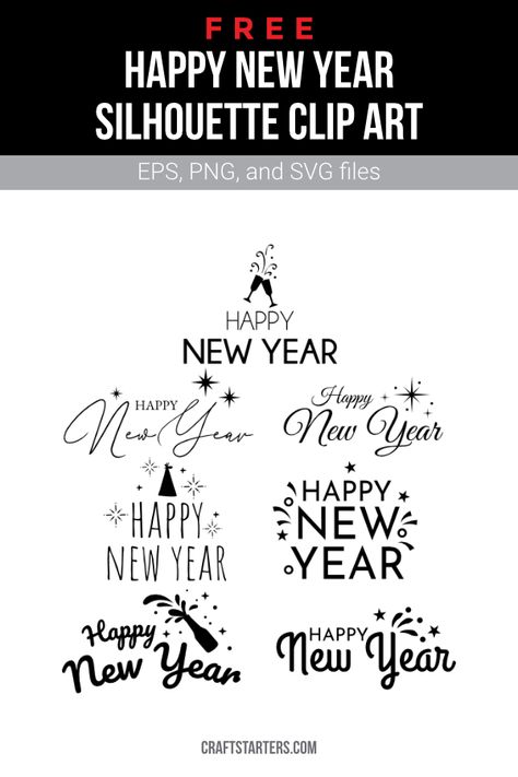 Free New Years Svg, Happy New Year Svg Free, Happy New Year Drawing Ideas 2023, Happy New Year Calligraphy Design, Happy New Year Art Ideas, Happy New Year Handlettering, New Years Doodles, New Year Svg Free, Happy New Year Cards Handmade