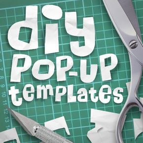DIY Pop-up templates Diy Pop Up Book, Arte Pop Up, Diy Pop Up Cards, Tarjetas Pop Up, Libros Pop-up, Pop Up Card Templates, Diy Pop, Folding Origami, Pop Up Art