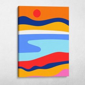 Simplistic Paintings Abstract Art, Abstract Nature Wall Art, Bright Paintings On Canvas Easy, Colourful Modern Art, Pop Canvas Art, Pop Art Minimalist, Diy Pop Art Painting, Colorful Art Easy, Easy Geometric Art