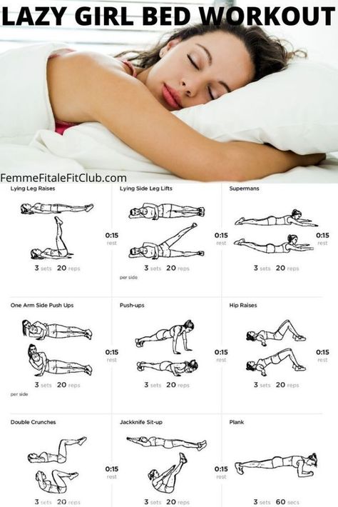 Not feeling like going to far to get your exercise in? Then try these 8 amazing exercises you can do right in your own bed when you're feeling lazy. #exercise #bedworkout #lazygirlworkout #lazyworkout #lowimpact #bedridden #fitness #fitfam #workingonmyfitness #babenation #womenshealth Lazy Girl Workout, Motivasi Diet, Girl Bed, Sixpack Workout, Bed Workout, Reduce Thigh Fat, Girl Workout, Lose Thigh Fat, Latihan Yoga