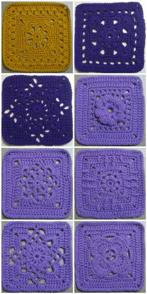 Granny Square Pattern Free, Crochet Squares Afghan, Granny Square Crochet Patterns, Granny Square Crochet Patterns Free, Crochet Blocks, Crochet Square Patterns, Granny Squares Pattern, Granny Square Crochet Pattern, Square Patterns