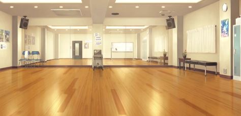 Anime Dance Studio Background, Dance Studio Background, Ballet Room, Gacha Background, Indoor Plant Styling, Auditorium Design, Gacha Backgrounds, Dance Background, Anime House