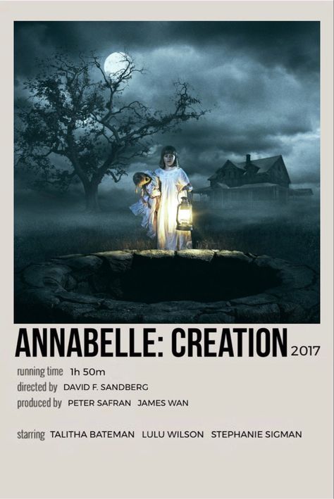 minimal polaroid movie poster for annabelle creation Maurice Movie, Movies Minimalist, Halloween Movie Poster, Annabelle Creation, Helloween Wallpaper, Polaroid Movie Poster, Movie Character Posters, Terror Movies, Annabelle Doll