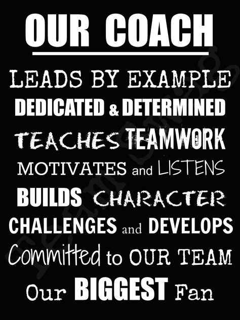 OUR COACH  LEADS BY EXAMPLE  DEDICATED  TEACHES TEAMWORK  MOTIVATES and LISTENS  BUILDS CHARACTER  CHALLENGES and DEVELOPS  Committed to OUR TEAM  Our BIGGEST Fan Handball, Baseball Quotes, Softball Quotes, Humour, Ice Hockey Quotes, Hockey Coach Quotes, Wrestling Quotes, Football Coach Gifts, Hockey Quotes