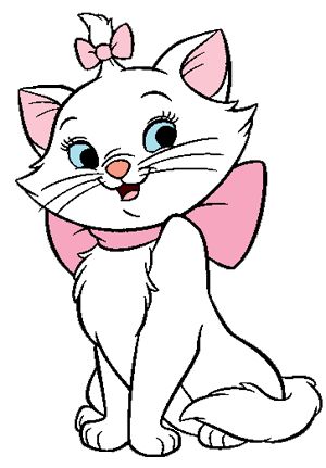 Disney Cat Characters, Aristocats Tattoo, Marie Cat, Disney Canvas Art, Kitten Drawing, Gata Marie, Disney Canvas, Disney Cats, Marie Aristocats