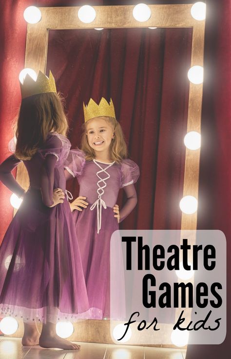 Elementary Theatre Activities, Theater Camp Ideas, Theatre Crafts For Kids, Fun Games For Kids Indoors, Drama Activities For Kids, Improv Games For Kids, Theatre Activities, Drama Games For Kids, Kids Theatre