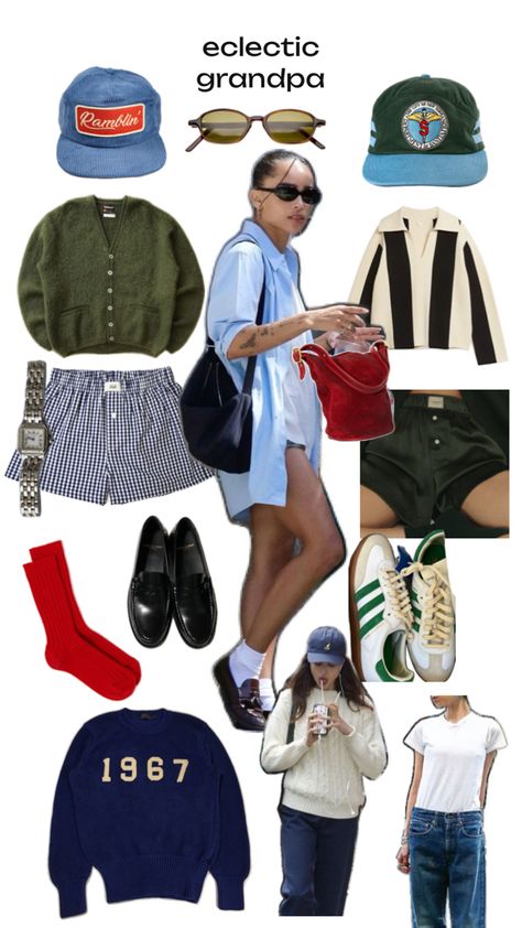 shop my collage for all my Eclectic Grandpa picks! Bay Area Outfits, Vegan Outfit, Grandpa Fashion, Grandpa Style, Mood Clothes, Street Style Outfits, Ținută Casual, Mode Ootd, Looks Street Style
