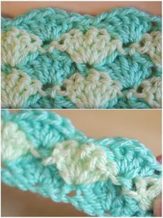 Puff Stitch Blanket, Crochet Shell Blanket, Crochet Shell Pattern, Crochet Puff Stitch, Easy Crochet Flower, Flower Step By Step, Stitch Blanket, Crochet Baby Blanket Free Pattern, Flowers Easy