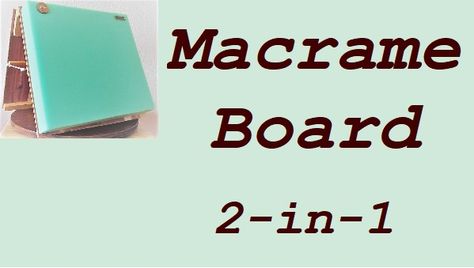 Macrame board for macro- and micro- macrame. #macrame #macramedevice Macramé, Do It Yourself, Macrame Board, Macrame Plant Hangers, Macrame Projects, Micro Macrame, Macrame Plant, Plant Hanger, Good Luck