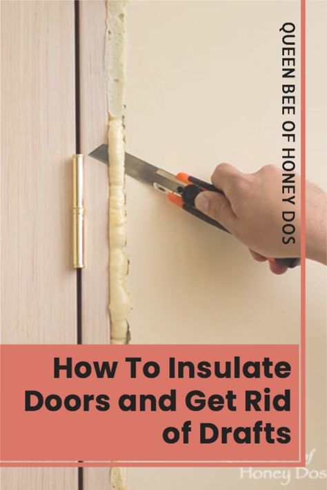 Did you know that a lot of your money is being sucked out around the space near your doors? This is because most insulation contractors skip this one area. See how easy it is to DIY this simple fix that will save dollars and stop drafts. #insulation #winterize #doors #repairs #improvement