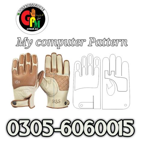 Couture, Leather Gloves Pattern How To Make, Leather Gloves Pattern, Glove Pattern, Gloves Pattern, Knit Gloves, Online Pattern, Leather Work, Knitted Gloves