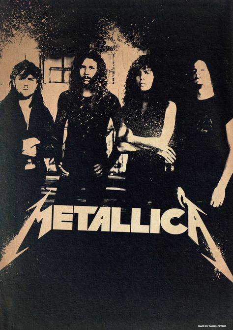 Band Poster: 90's Metallica by elcrazy on DeviantArt Metallica Poster, Poster 90s, Poster Promo, Metallica Vintage, Vintage Band Posters, Metallica Band, Metallica Art, Rock Poster Art, Rock Band Posters