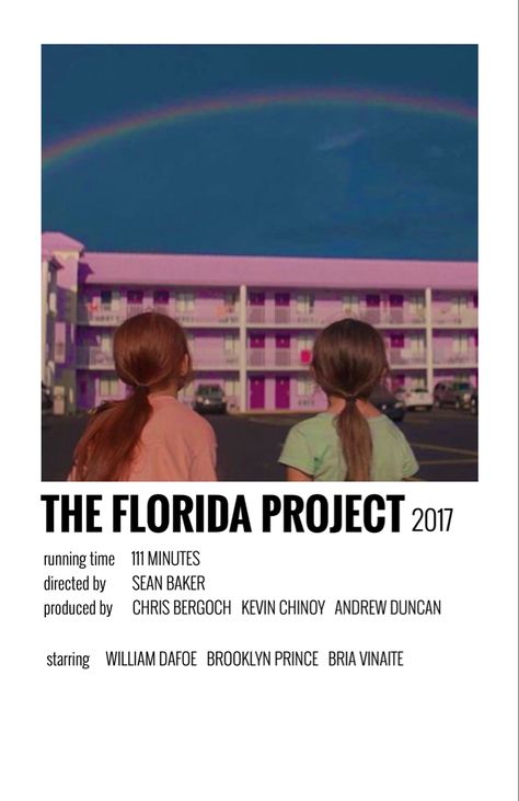Minimal Film Poster, The Florida Project, Florida Project, Indie Movie Posters, Movies To Watch Teenagers, Girly Movies, New Movies To Watch, Iconic Movie Posters, Film Posters Minimalist