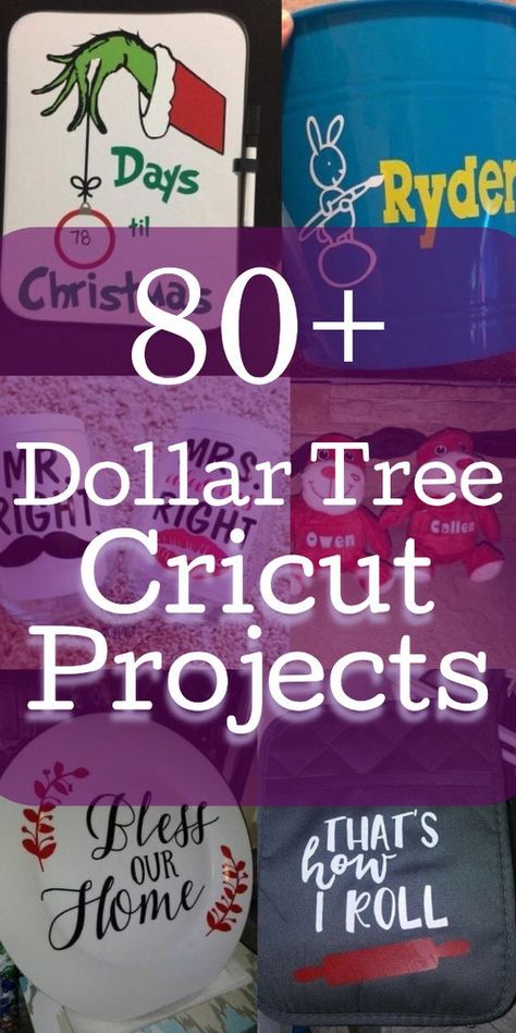 Upcycling, Dollar Tree Cricut Projects, Cricut Project Ideas, Cute Projects, Dollar Tree Cricut, Cricut Projects Easy, Cricut Explore Air Projects, Cricket Crafts, Circuit Crafts