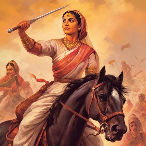 Photo rani lakshmi bai patriotism woman | Premium Photo #Freepik #photo #women-saree #indian-culture #marathi #indian-character Rani Lakshmi Bai, Lakshmi Bai, Indian Freedom Fighters, The Iron Lady, Warriors Illustration, Indian Women Painting, Indian History Facts, Hanuman Pics, Great Warrior