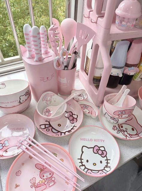 Pastel, Dream Rooms, Pink Kitchenware, Melody Hello Kitty, Pretty Pink Princess, Pink Icon, Hello Kitty My Melody, Pink Princess, Girly Things