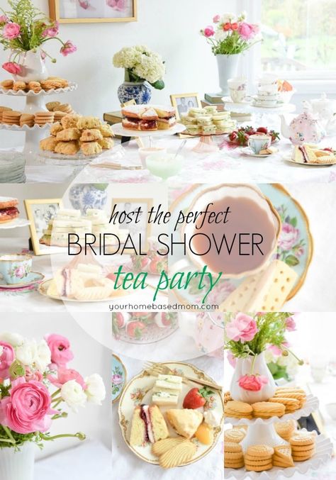 Hosting the perfect Tea Party Bridal Shower is the best way to celebrate the new bride to be. Your favorite tea party foods along with pretty flowers and of course tea, are all you need as well as a few guests! Bridal Shower Tea Party Food, Tea Party Foods, Tea Party Bridal Shower Decorations, Bridal Shower Tea Party Theme, Tea Party Wedding Shower, Tea Bridal Shower, Shower Garden, Shower Activities, Bridal Shower Inspo