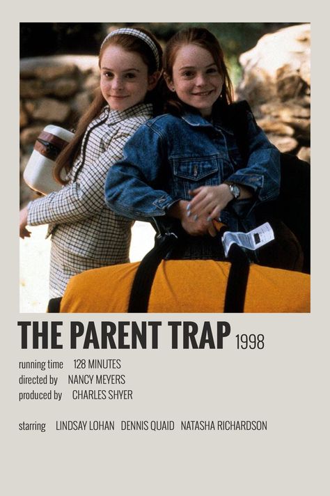 Show Polaroid Poster, Trapped Movie, The Parent Trap, Film Polaroid, Filmy Vintage, Parent Trap, Movie Card, Iconic Movie Posters, Film Maker