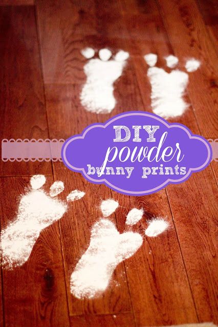 How to make Easter Bunny footprints with baby powder Natal, Easter Bunny Footprints, Bunny Paws, Diy Bunny, Easter Morning, Easter Goodies, Easter Inspiration, Easter Time, Spring Holidays