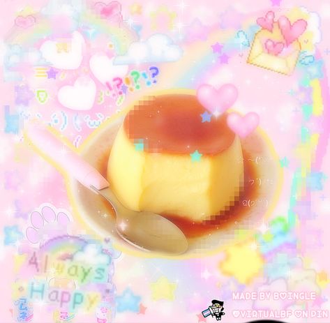 Flan, Kawaii, Cutecore Edit, Pretty Phone Backgrounds, Kawaii Icons, Soft Pink Theme, Kawaii Core, A Silent Voice, Kawaii Food