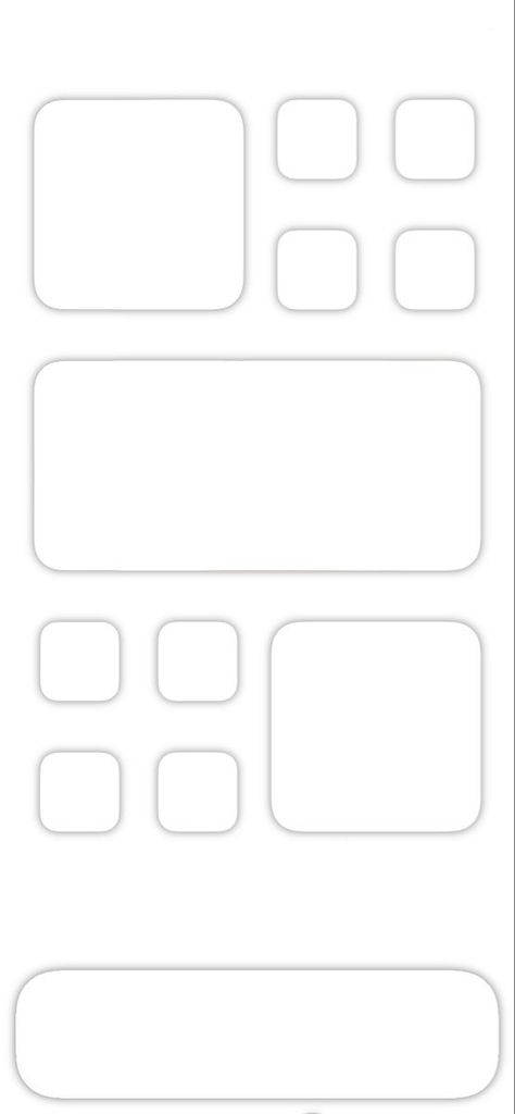 white homescreen App Outline Wallpaper Ipad, Wallpaper And App Icons Ideas, Homescreen Base, App Outline Wallpaper, Phone Template, Ios Homescreen, Ios App Iphone, Iphone Wallpaper Ios, Iphone Home Screen Layout