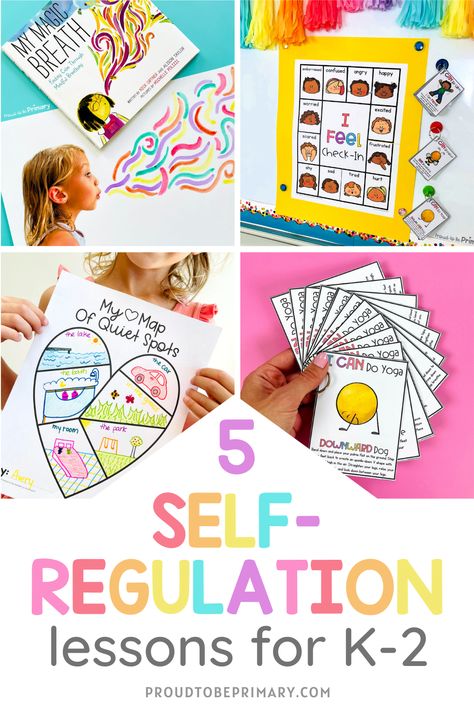 Self Regulation Kindergarten Activities, My Magic Breath Activities, First Grade Emotions Activities, Books On Self Control, Activities For Self Regulation, Kindergarten Self Regulation, Emotional Regulation Kindergarten, Emotional Intelligence For Kindergarten, Zones Of Regulation Read Alouds