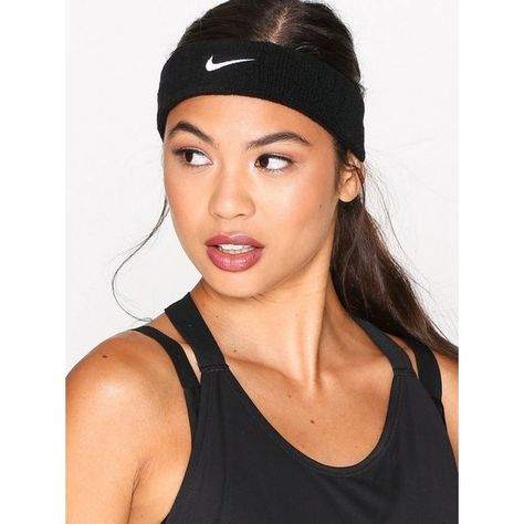 Nike Swoosh Headband ($14) ❤ liked on Polyvore featuring accessories, hair accessories, accessories sport, sports fashion, womens-fashion, sport headbands, head wrap headbands, sports headbands, headband hair accessories and nike hairband Headband Sports Hairstyles, Nike Hair Bands, Gym Headband Hairstyles, Sports Headbands Hairstyles, Nike Headbands Hairstyles, Athletic Headbands Hairstyles, Nike Headband, Sport Headbands, Football Hair