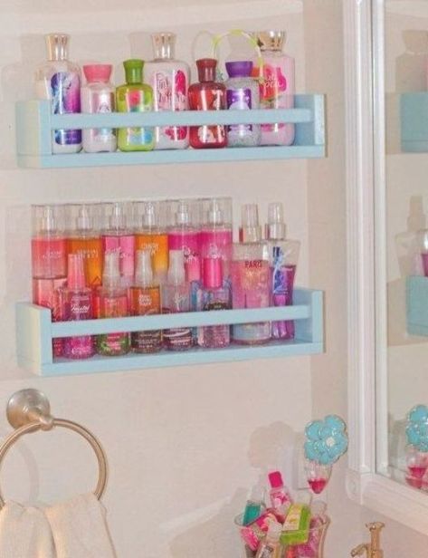 Bathroom Organization Ideas Under Sink, Kids Bathroom Organization, Lotion Storage, Girl Bathroom Decor, Diy Bathroom Storage Ideas, Teen Bathrooms, Cute Bathroom Ideas, Girl Bathroom