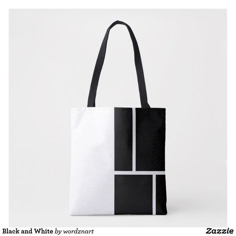 Patchwork, Fimo, Couture, Hand Bags Ideas, Black And White Tote Bags, Color Block Tote Bag, Simpul Pita, Womens Work Bag, Black And White Bags