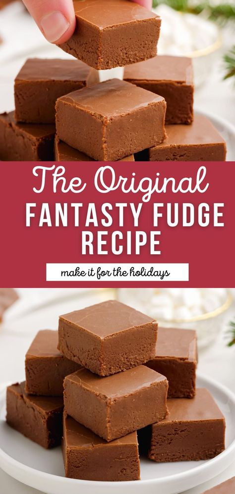 Marshmallow Creme Peanut Butter Fudge, Fantasy Fudge Recipe Original Microwave, Marshmallow Crème Fudge, Air Fryer Fudge, Fudge Recipes With Marshmallows, Fudge Using Marshmallows, Jetpuffedmarshmellows Fantasy Fudge, Easy Fudge Recipe With Marshmallow Fluff, Kraft Fudge Recipe