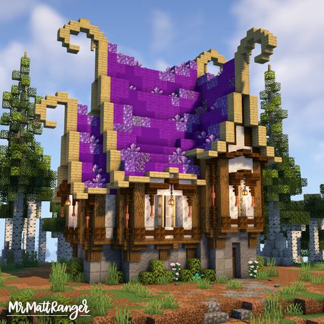 Crystal Minecraft Build, Crystal Minecraft, Fantasy Minecraft, Minecraft Cottagecore, Creative Photography Poses, Crystal House, Fantasy Crystal, Mc Builds, House Tutorial