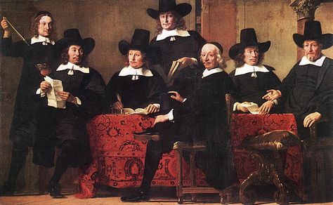 Bol, Ferdinand (1616-1680) - Governors of the Wine Merchant's Guild (Alte Pinakothek, Munich) Tela, Merchant Guild, Baroque Painting, Wine Merchant, Dutch Golden Age, Johannes Vermeer, Wine Art, Dutch Painters, Dutch Artists