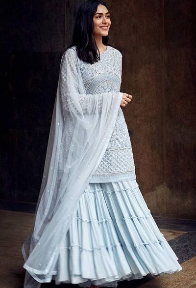 Latest 45 Sharara Suit Designs For Women (2022) Sharara Designs Party Wear, Sharara Suit Designs, Moti Work, Sharara Designs, Function Dresses, Latest Dress For Women, Aesthetic Dresses, Latest Dress Design, Georgette Dupatta