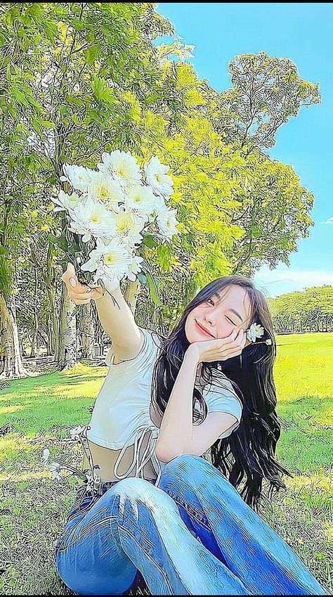 Foto Pov, Softie Aesthetic, Ullzang Gril, Cute Summer Pictures, Pretty Short Hair, Cute Text Symbols, Flower Swag, Soft Kidcore Aesthetic, Soft Kidcore